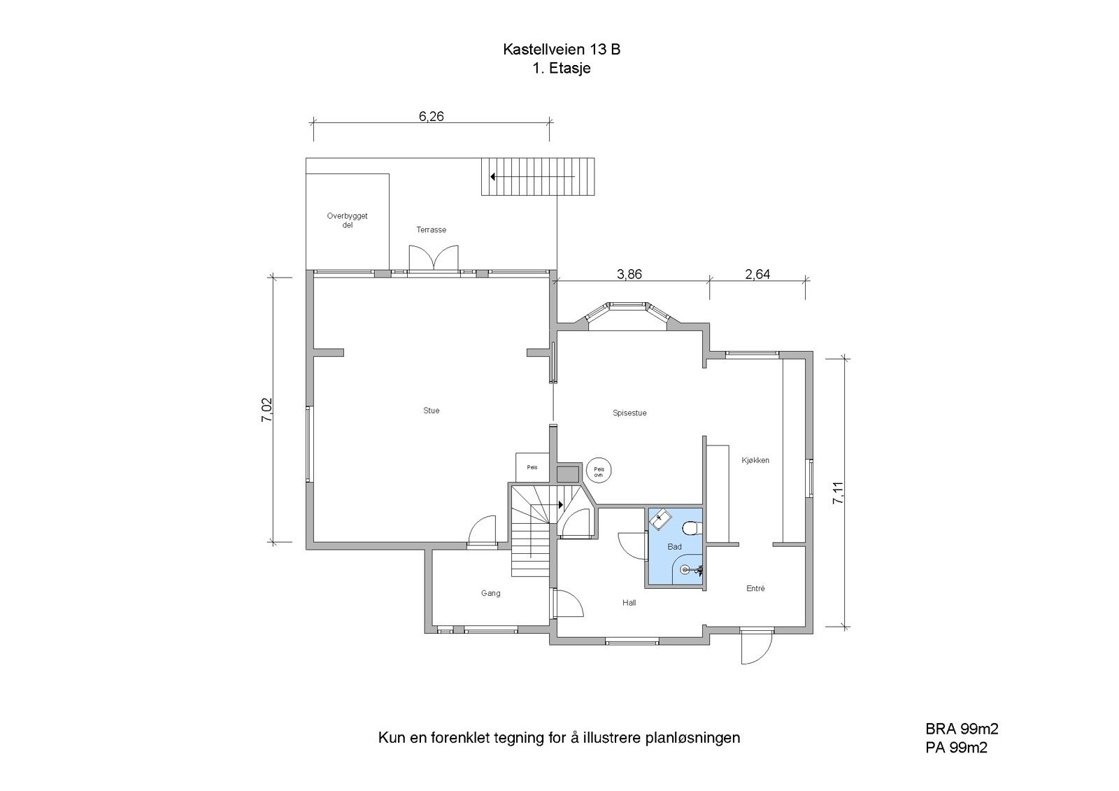 Kastellveien 13 B 1. Etasje Galleribilde
