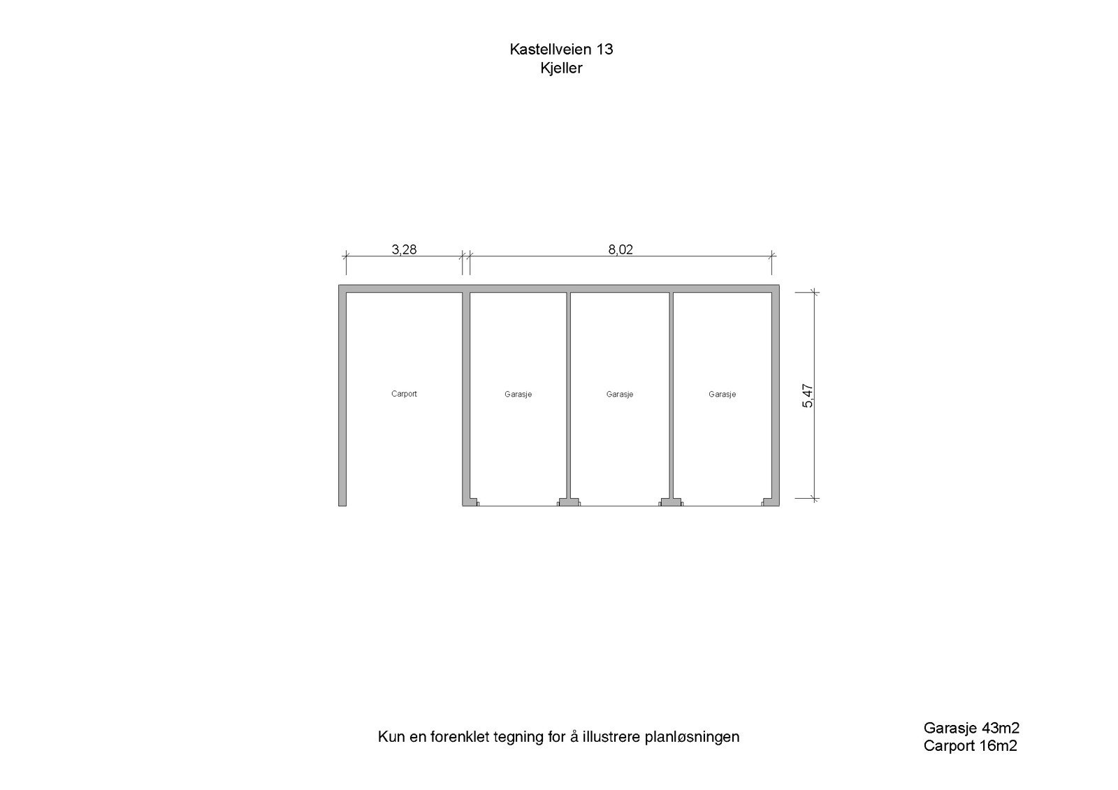 Kastellveien 13 Garasje Galleribilde