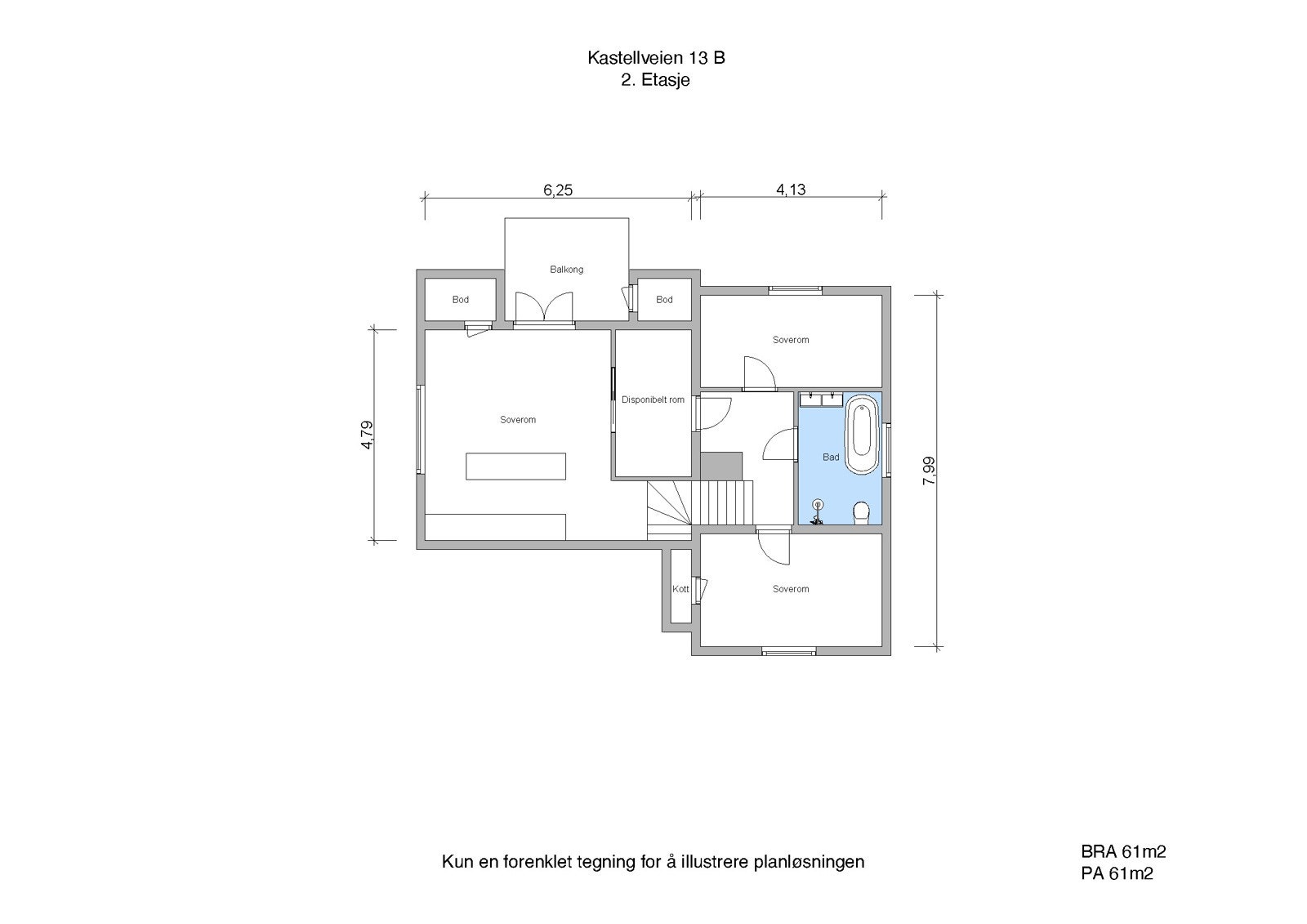 Kastellveien 13 B 2. Etasje Galleribilde
