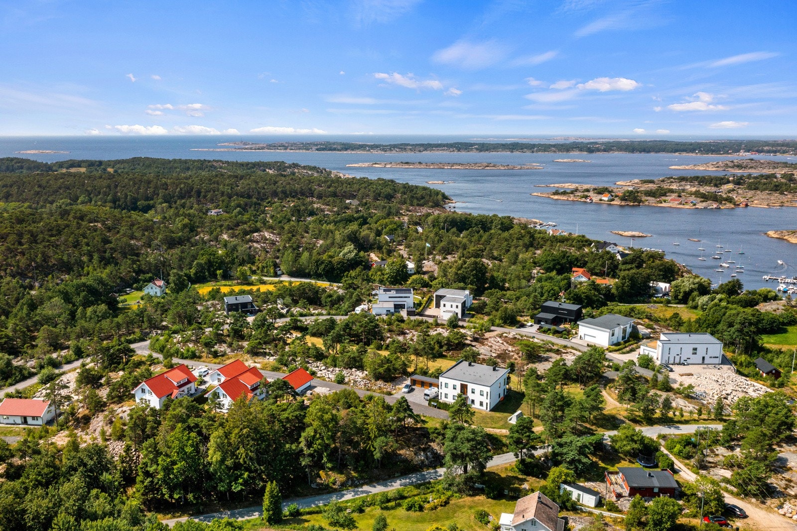 Store deler av tomtefeltet er nå ferdig utbygget Galleribilde