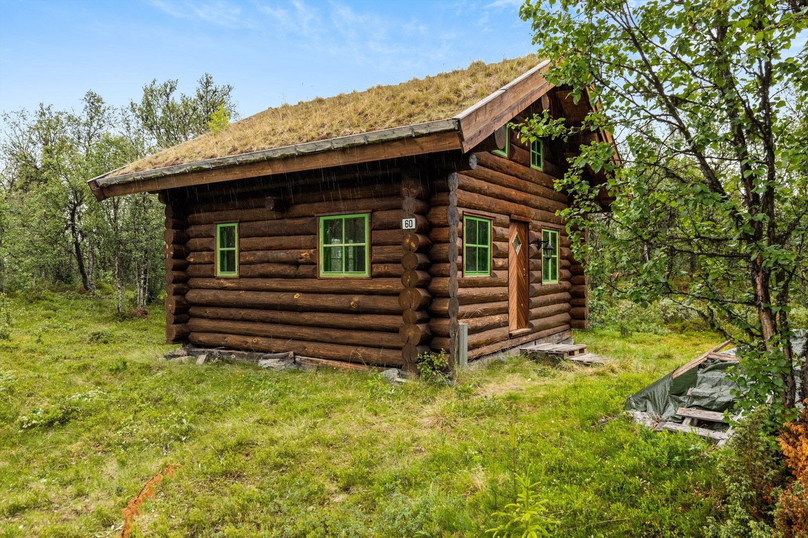 Dyrtjønnfeltet 60 og 62 var planlagt som et "hyttetun" med en stor hytte med tilhørende anneks. Galleribilde