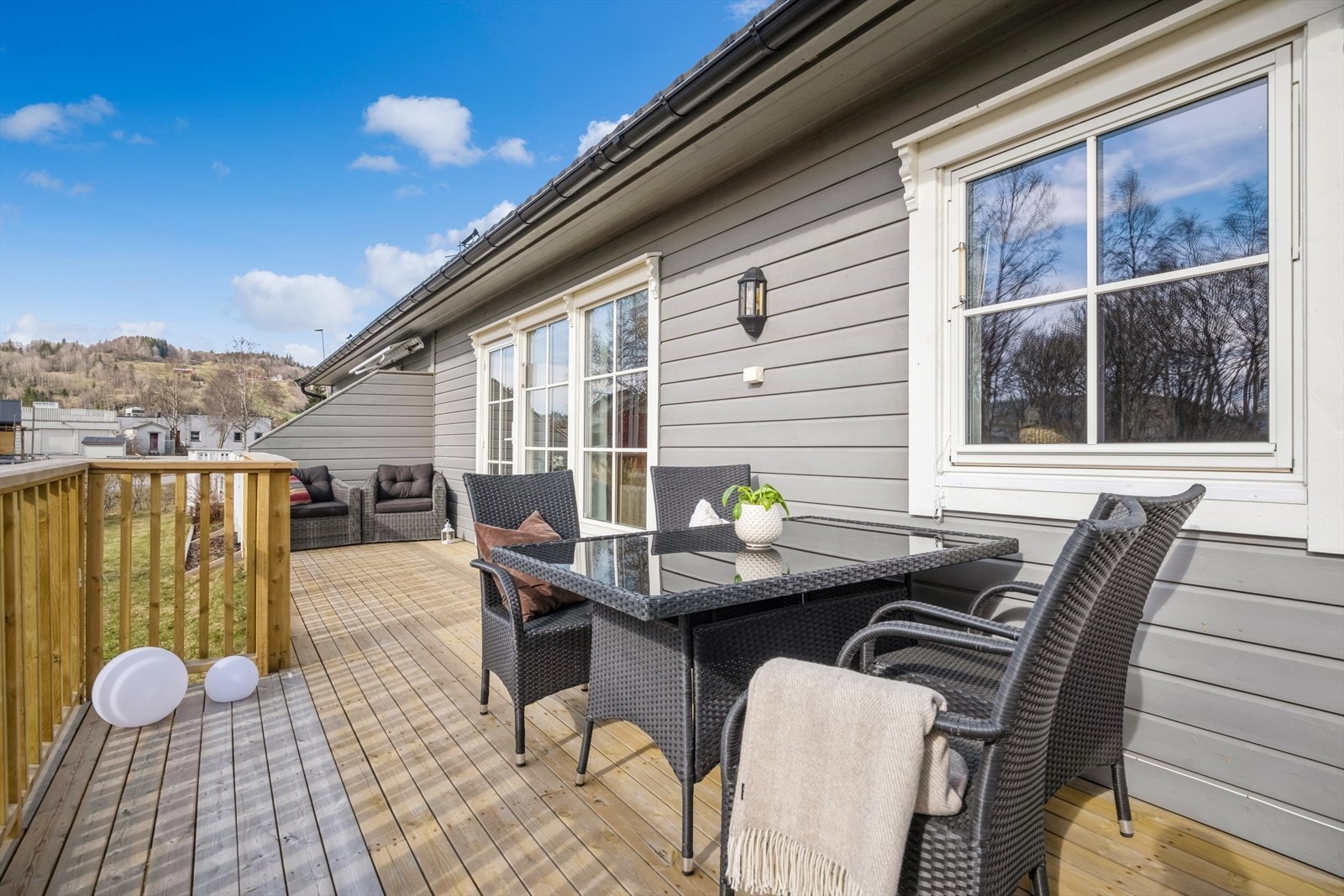 Terrasse på ca. 21,5 kvm. Galleribilde