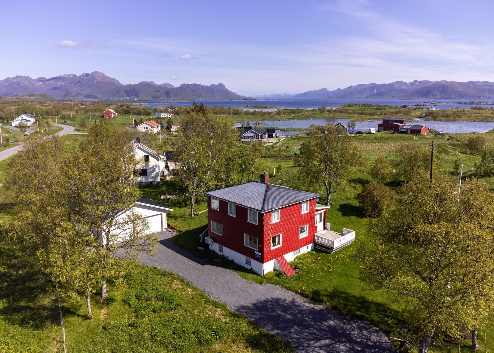 Eiendommen sett fra lufta Galleribilde