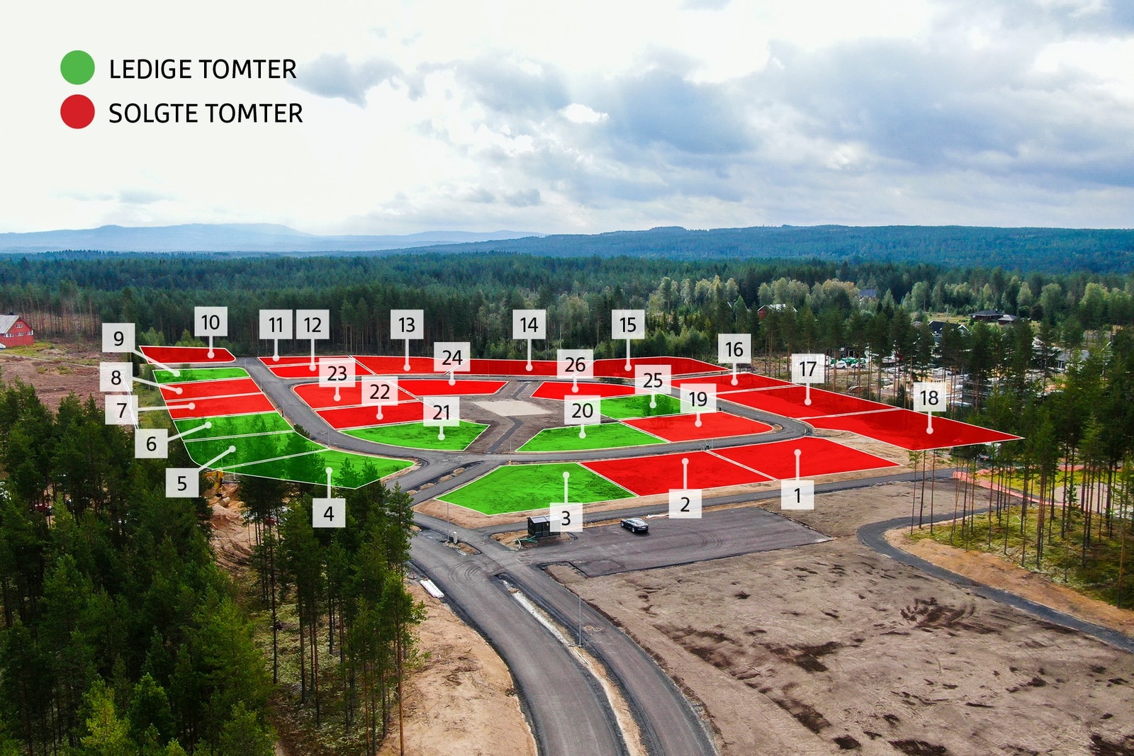 Tomte kart Galleribilde