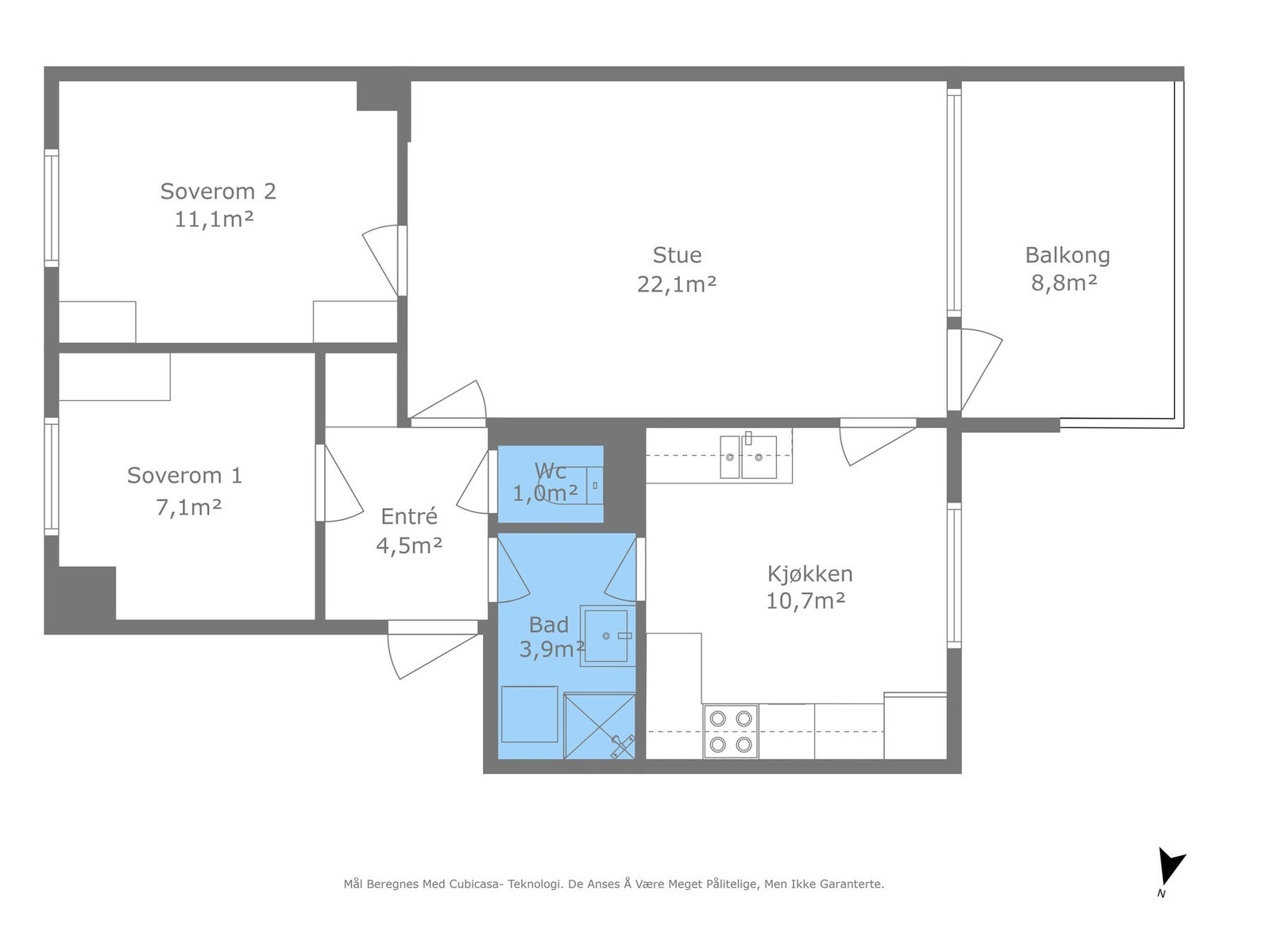 Planskisse Tors veg 11 B Galleribilde