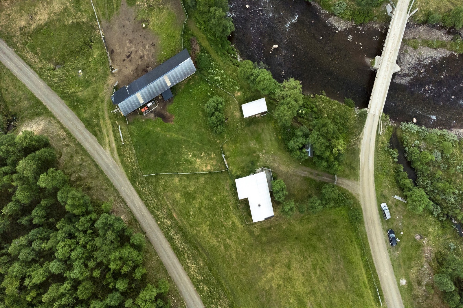 Dronebilde sætereiendommen Galleribilde