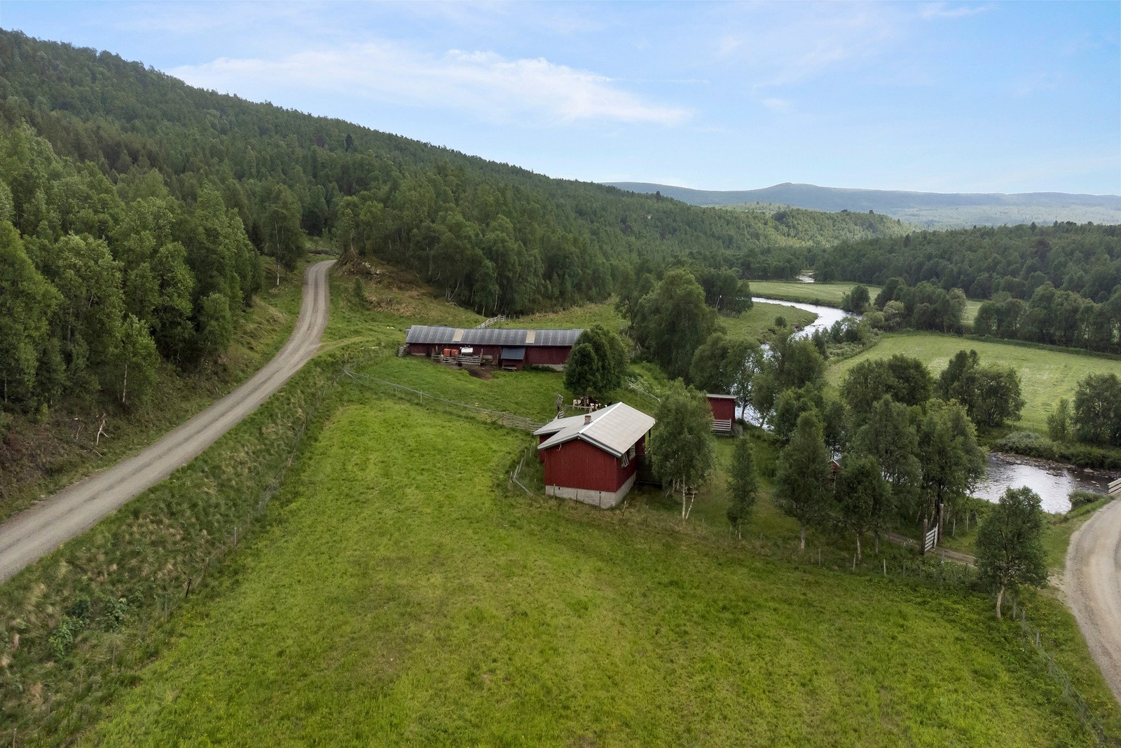 Dronebilde sætereiendommen Galleribilde