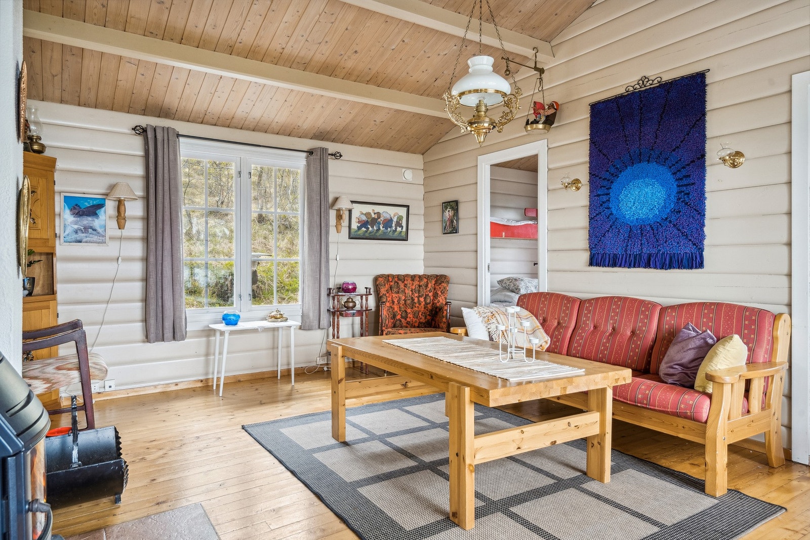 Inngang til soverommene fra stuen Galleribilde