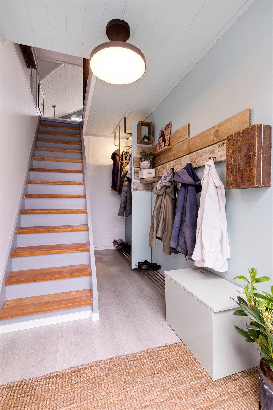 Fra første møte med boligen kjenner du på sjarmen som den kule lofts utformingen gir. Galleribilde