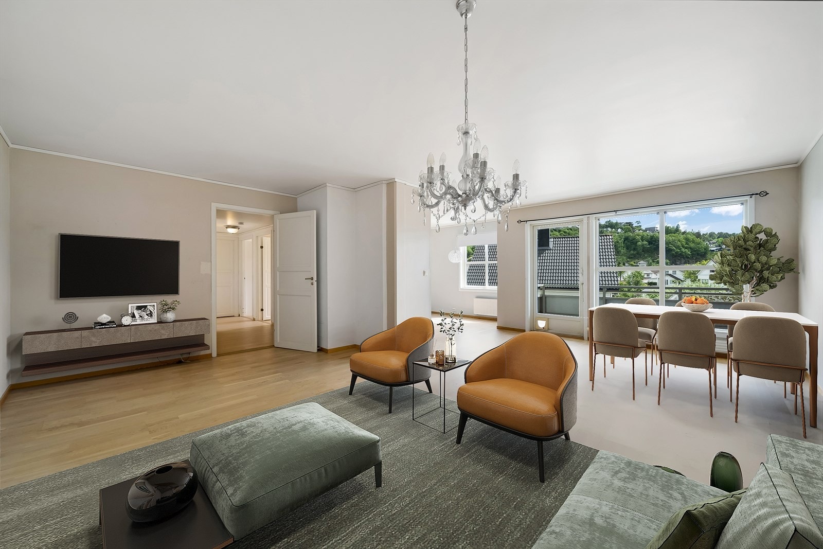 Virtuell møblering av stua Galleribilde