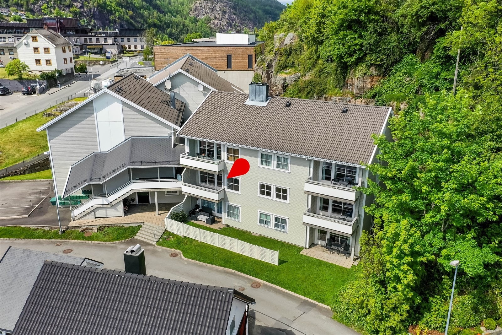 Sørvendt balkong Galleribilde