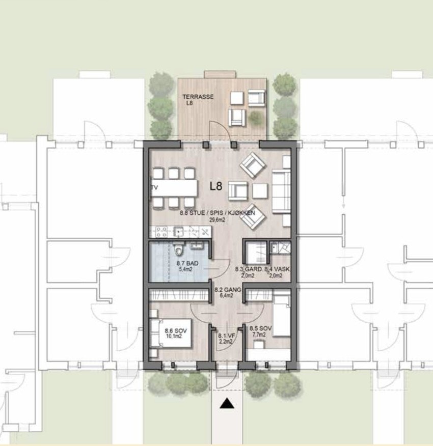 Planteikning Galleribilde