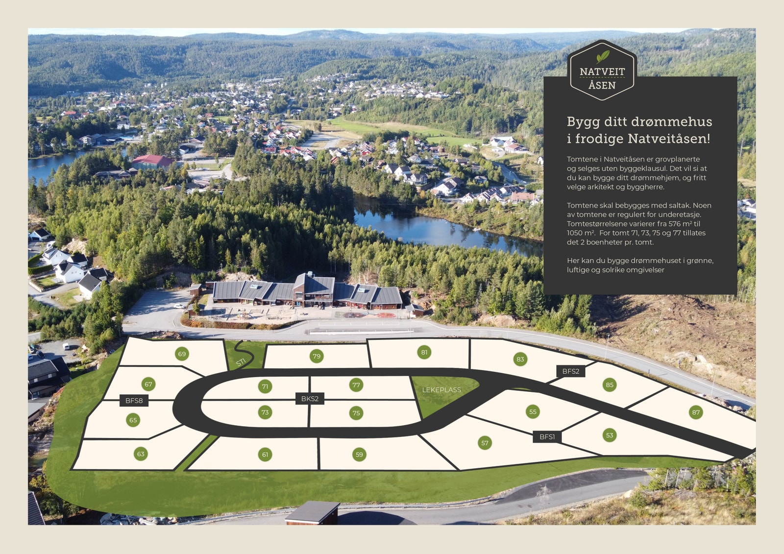 Tomt 67 og 71 er solgt. Galleribilde