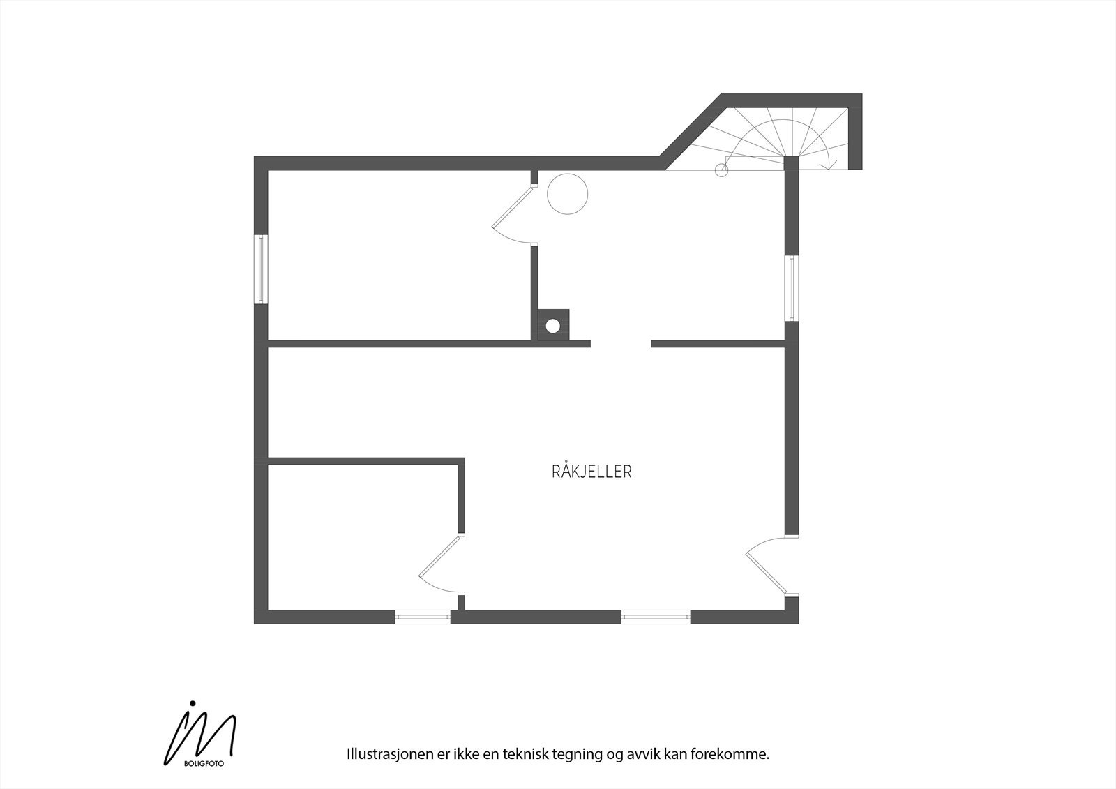 2D planskisse - kjeller Galleribilde