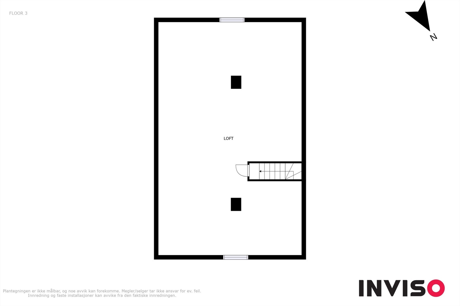 Plantegning loft Galleribilde