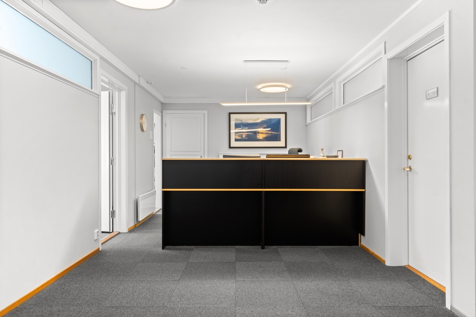 Innbydende resepsjonsområde Galleribilde