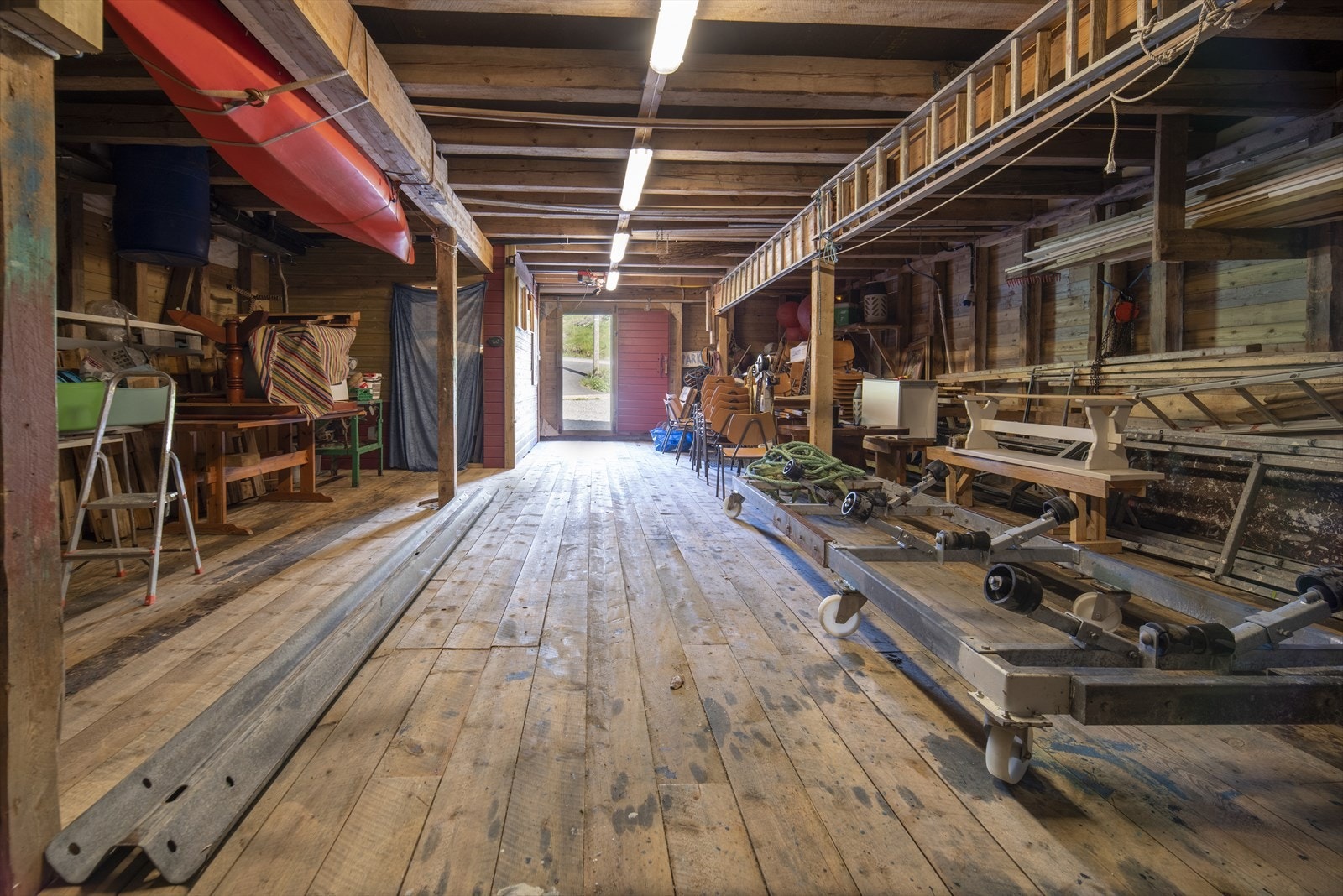 Båtvogn med elektrisk vinsj. Galleribilde