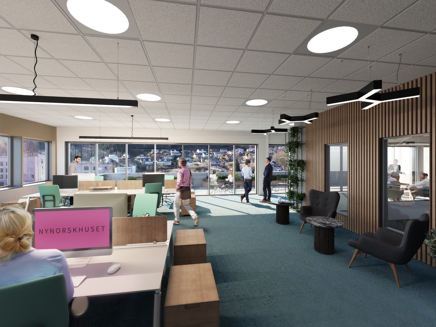Framtidsretta kontorfellesskap med spennande miljø. Galleribilde