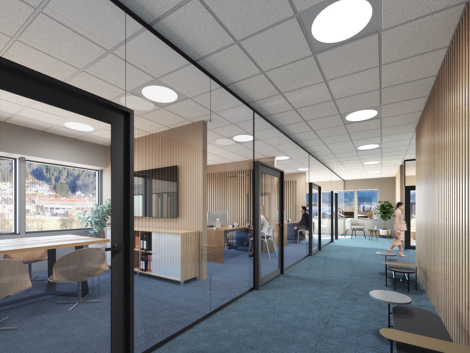 Framtidsretta kontorfellesskap med spennande miljø. Galleribilde