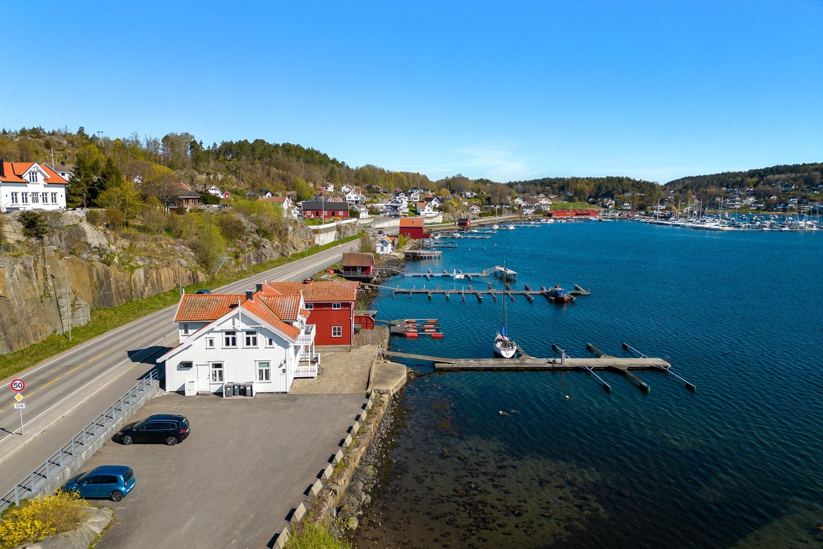 Stor parkeringsplass Galleribilde