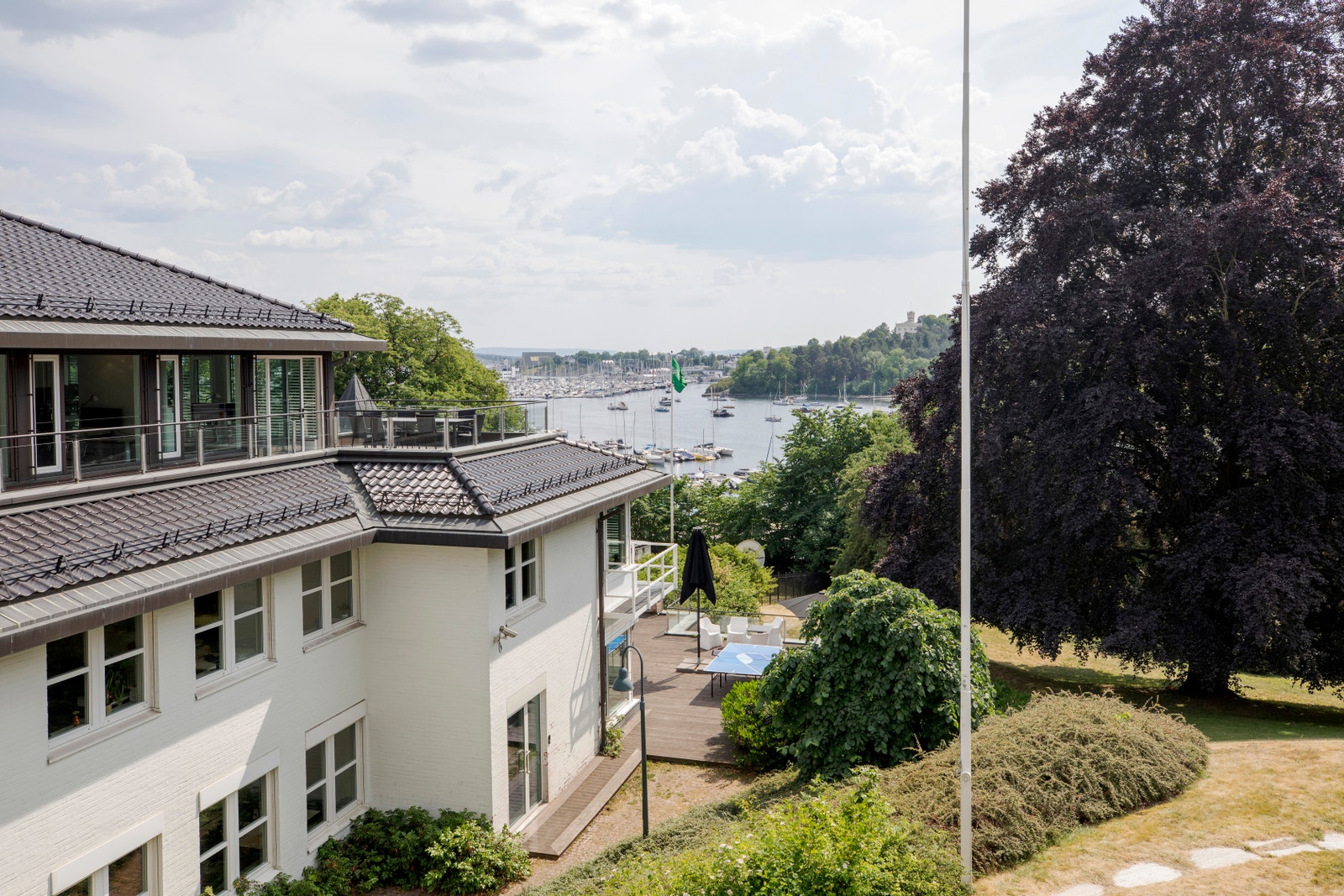 Utsikt fra lokalene mot Frognerkilen Galleribilde