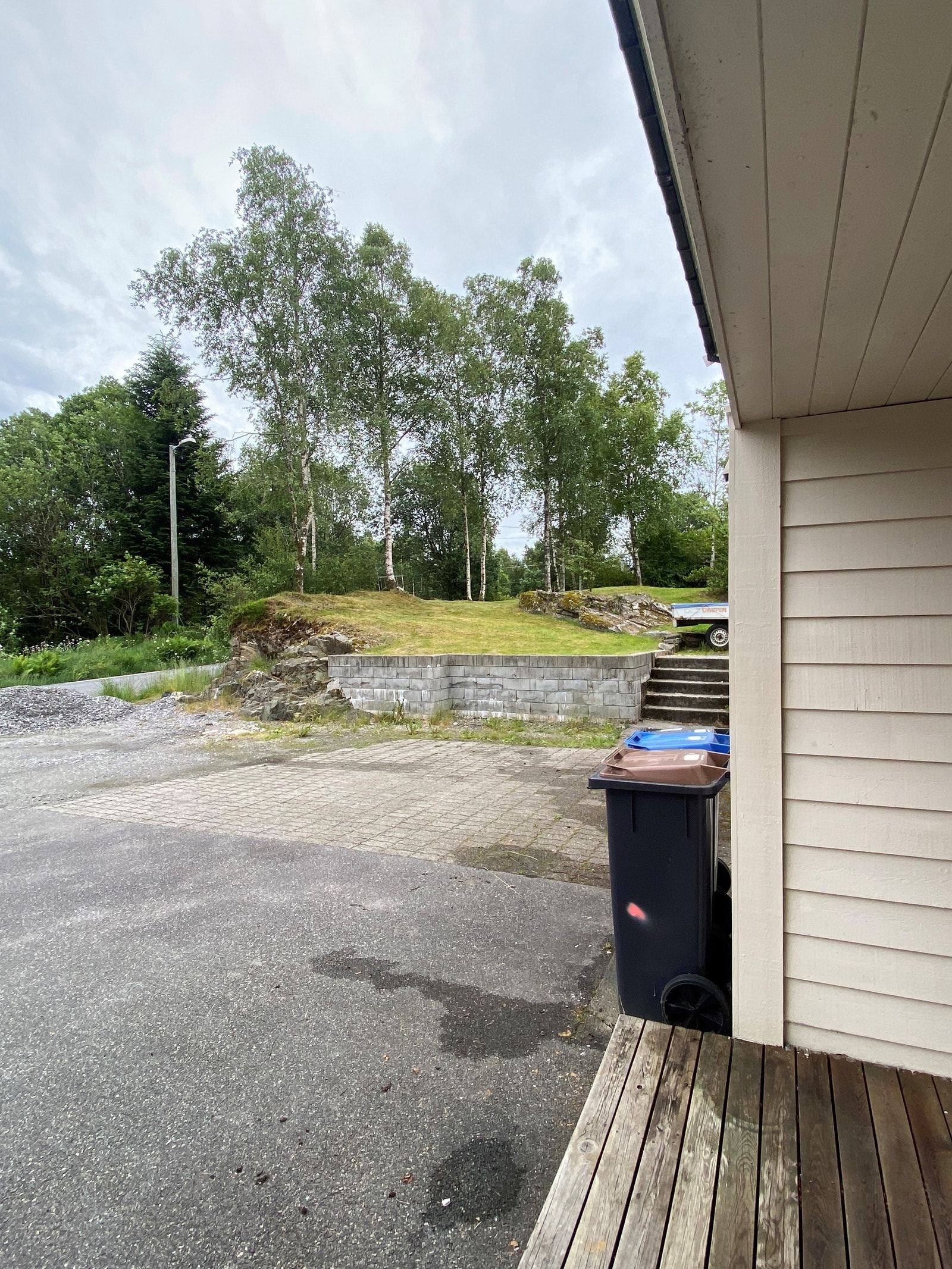 Uteområde og parkeringsplass Galleribilde