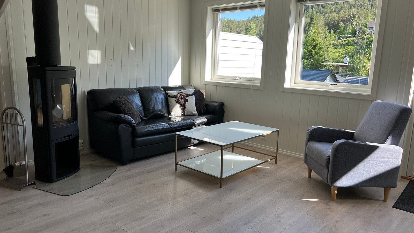 Stue med peis Galleribilde