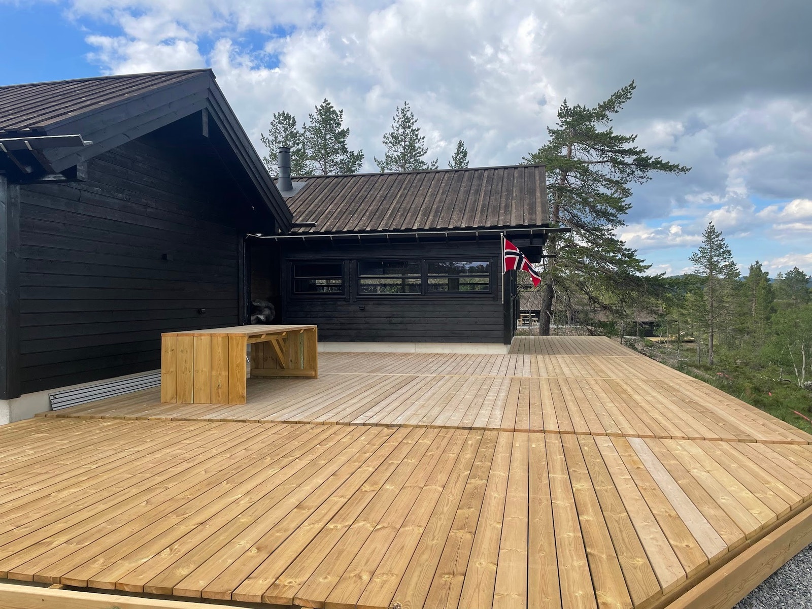 Stor terasse Galleribilde