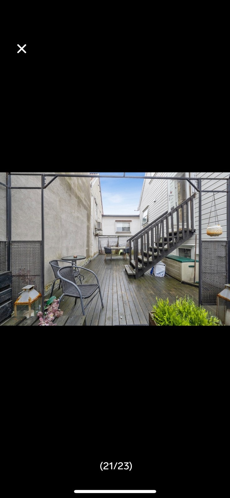 Felles ute balkong. Galleribilde