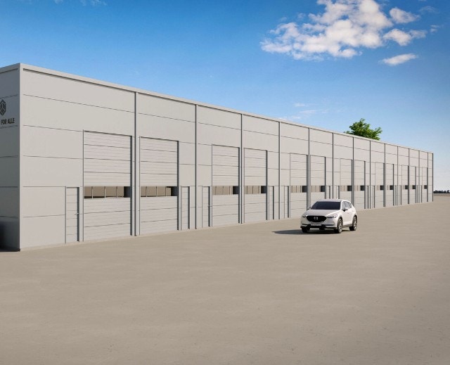 Nytt og moderne lagerbygg med to leieenheter 74m2 og 85m2 Galleribilde