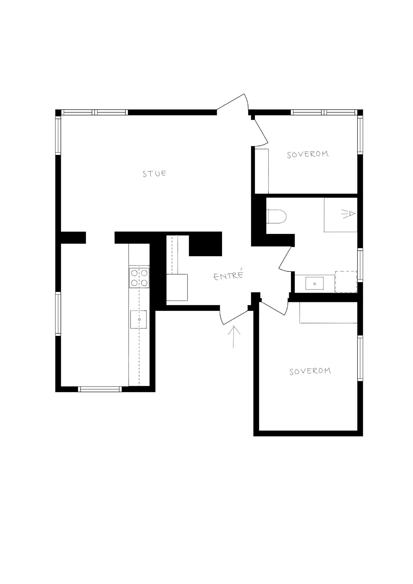 Plantegning Galleribilde