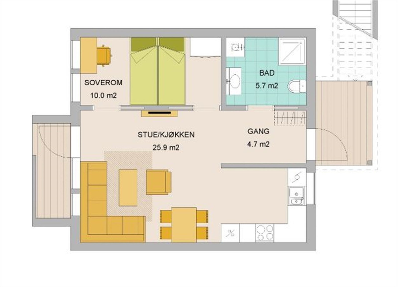 Plantegning Galleribilde