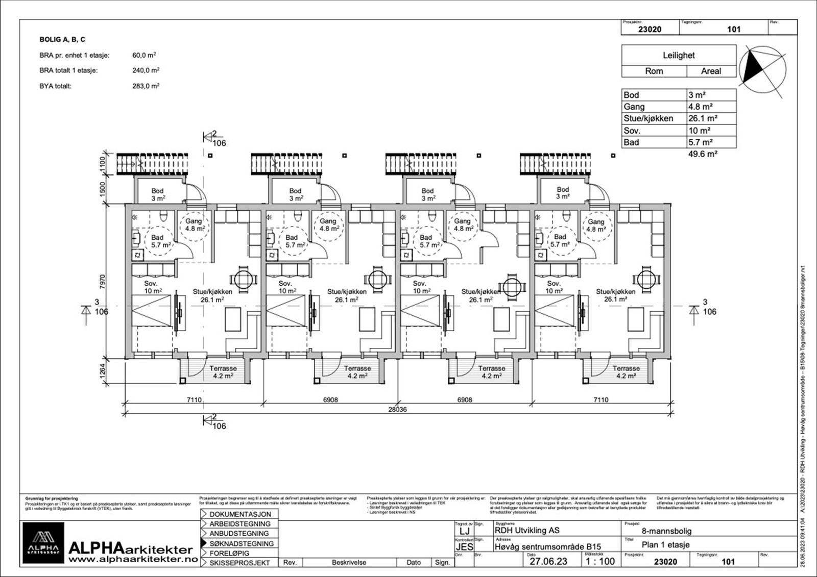 Plan 1 etg. Galleribilde