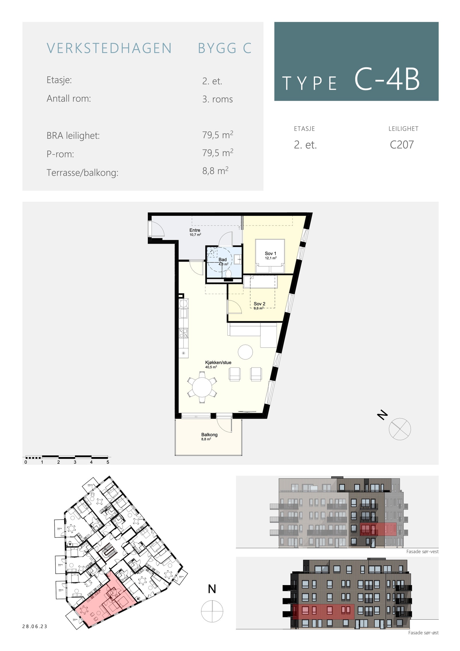 Stor 3-roms på hele 79 kvm - Vestvendt balkong - Inkl. p-plass! Galleribilde