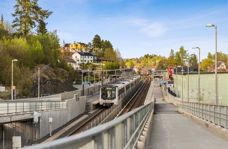 T-bane stasjonen Avløs ligger umiddelbar nærhet Galleribilde