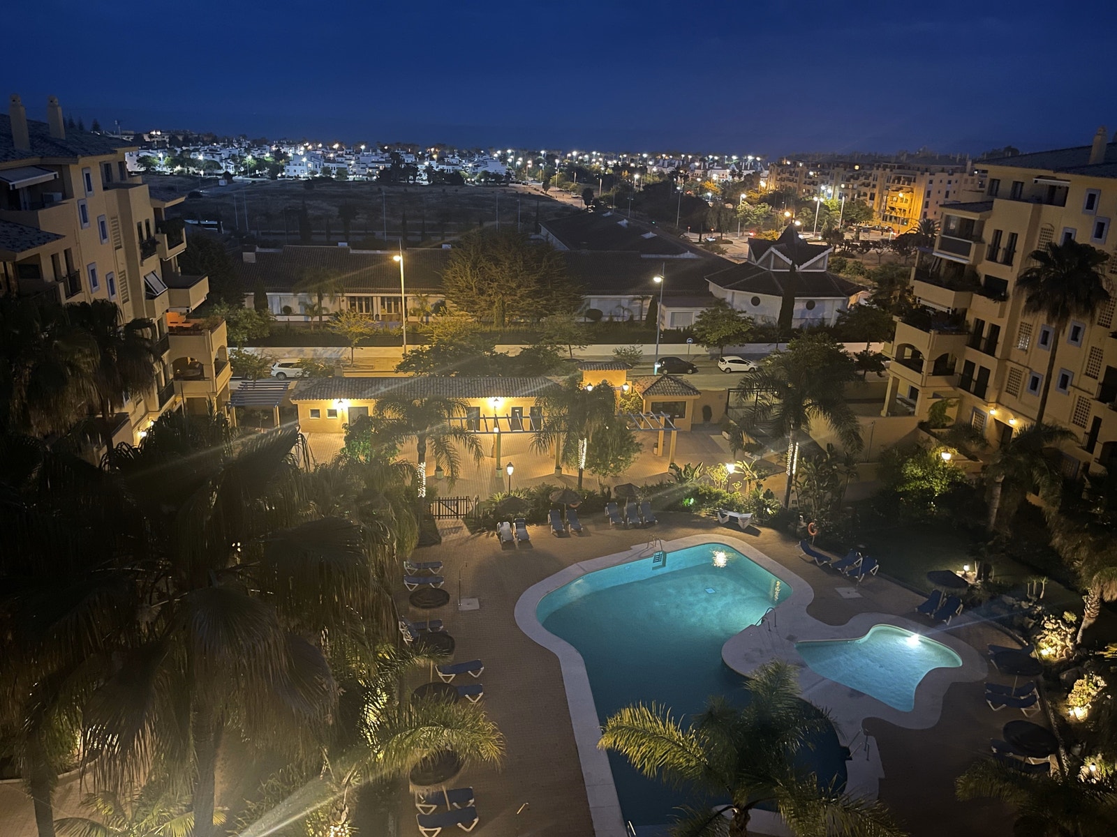 Sen kveldsstemning utsikt Galleribilde