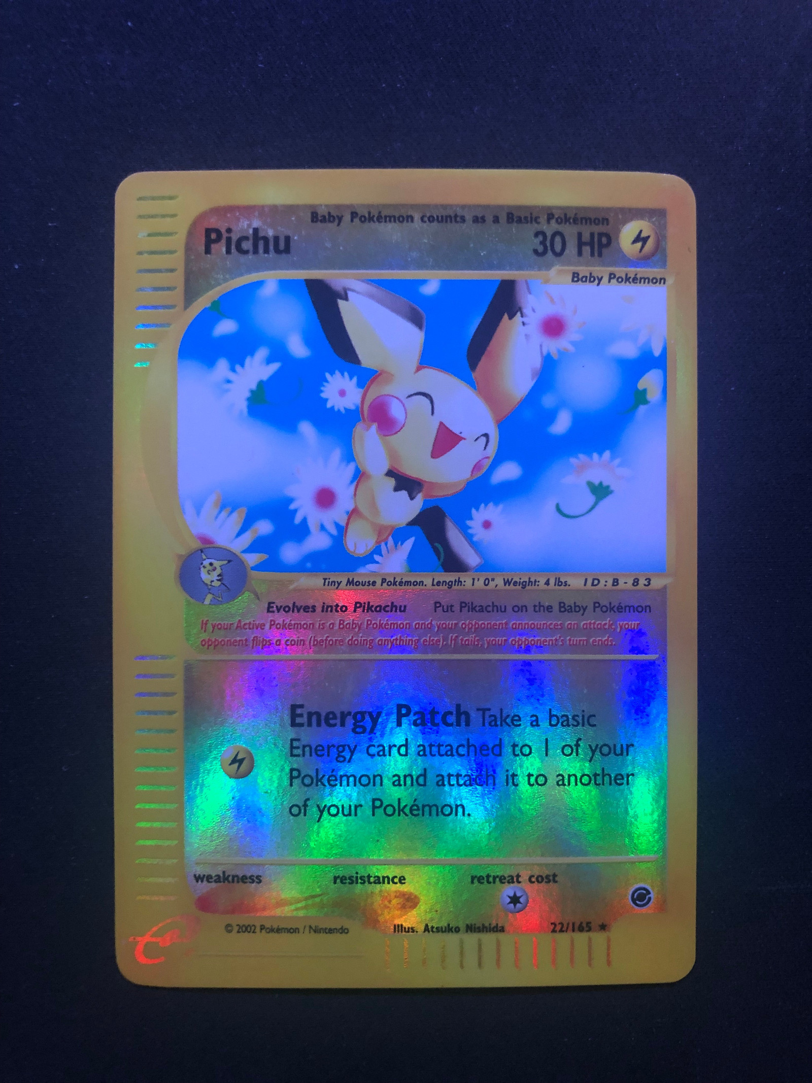 Pichu 22/165 purchases Holo Rare Pokemon Expedition Base Set