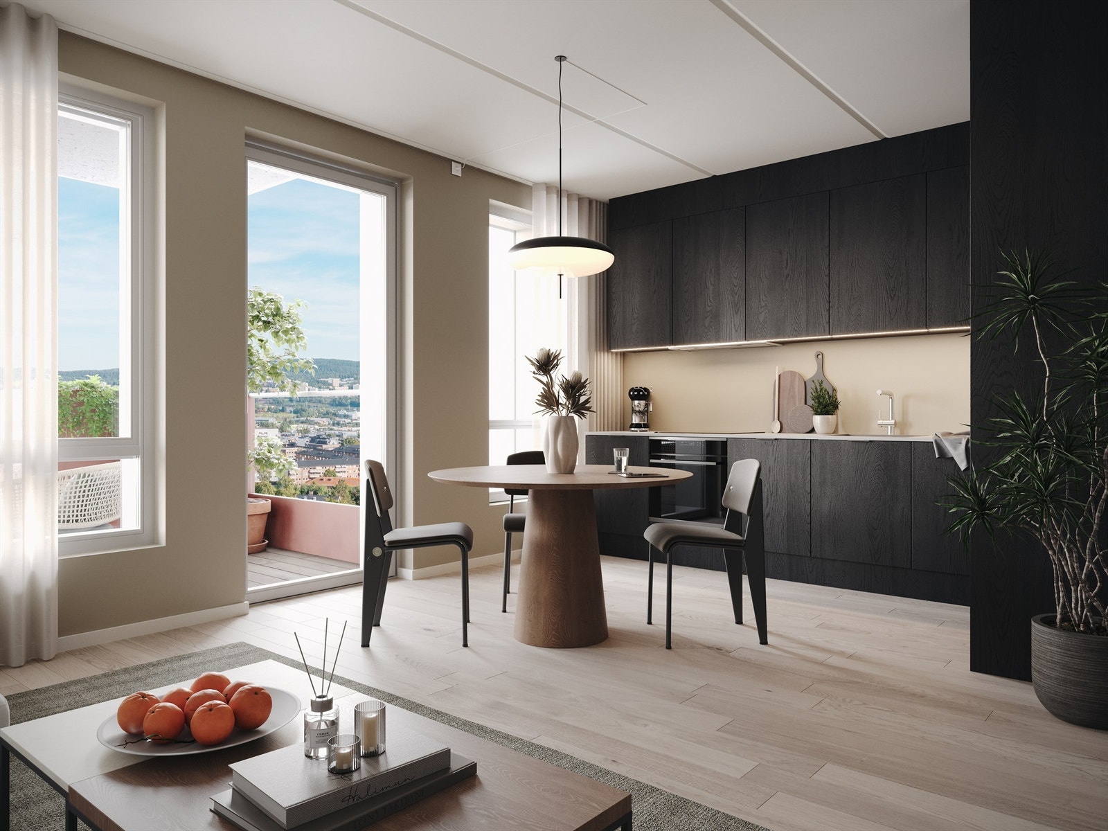 De aller fleste leiligheter har hjørnebeliggenhet, noe som sikrer lys fra flere sider og gode planløsninger. Illustrasjon, avvik kan forekomme..jpg Galleribilde