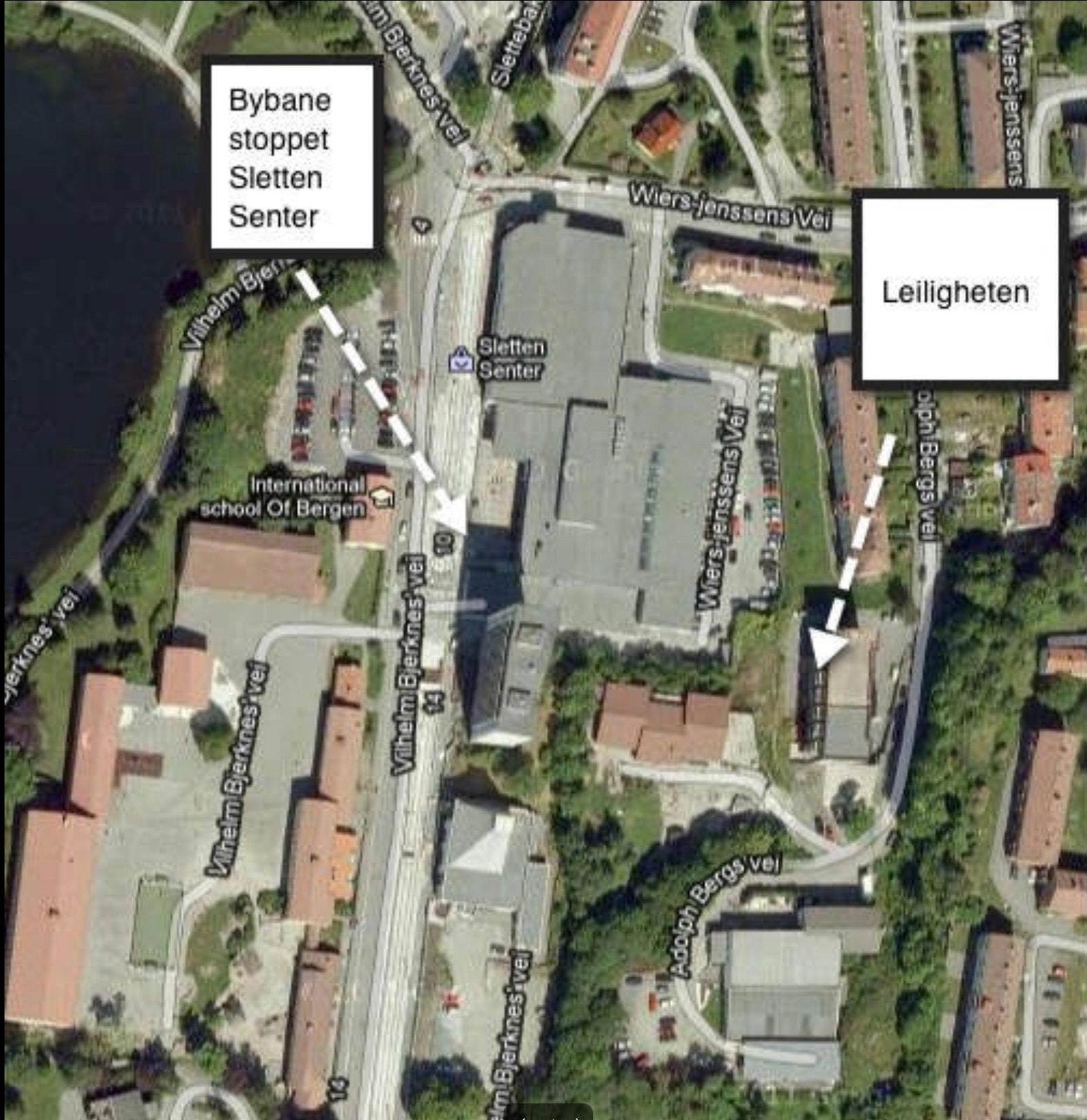 Oversiktsbilde - sett ovenfra Galleribilde