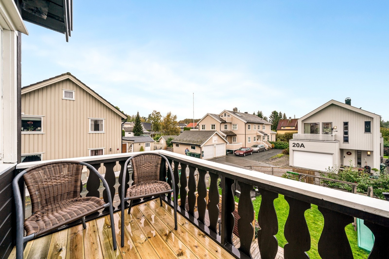 Utsikt fra balkong Galleribilde