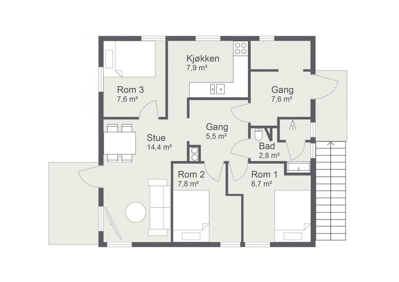 Plantegning Galleribilde