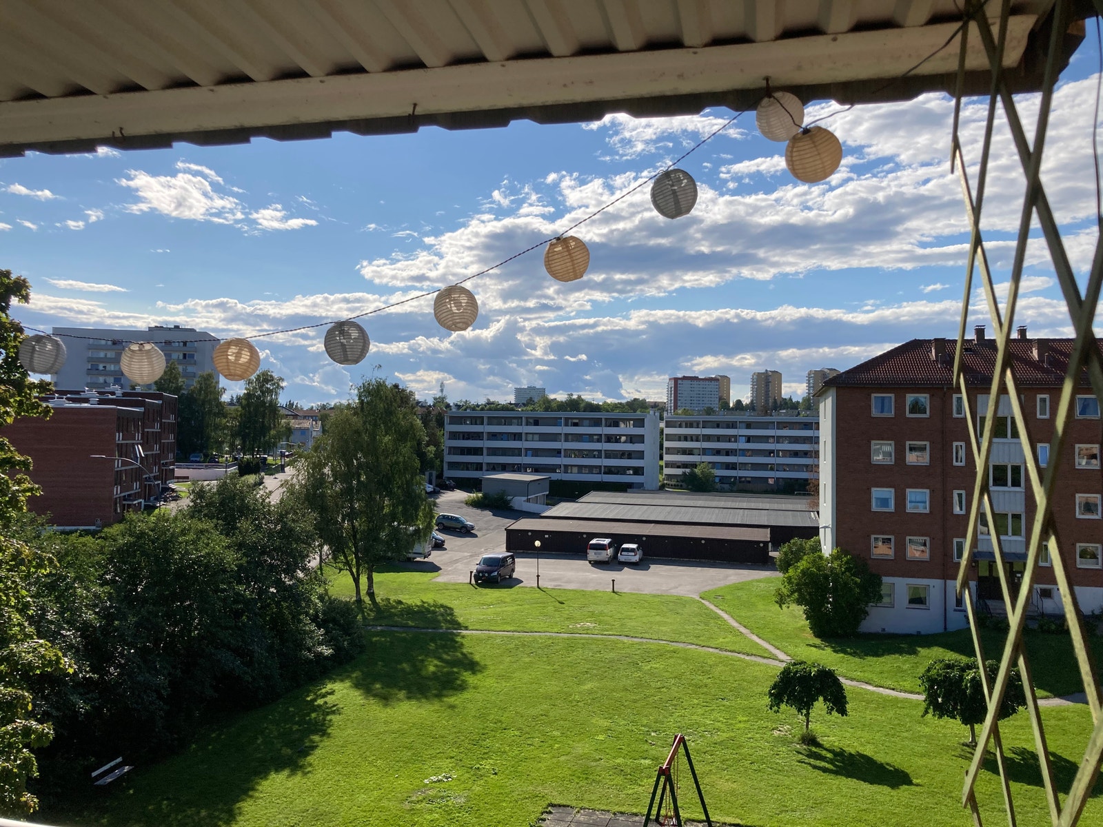 utsikt fra balkong Galleribilde