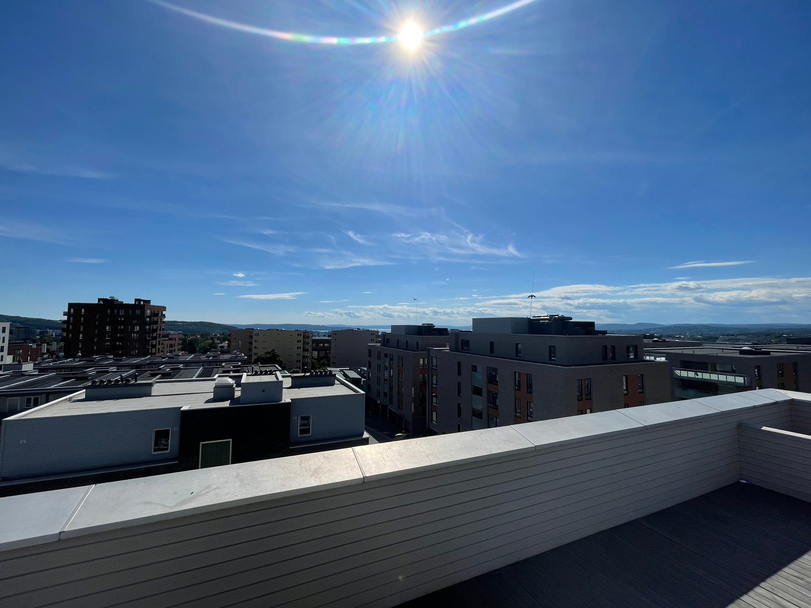 Nydelig utsikt fra takterassen Galleribilde