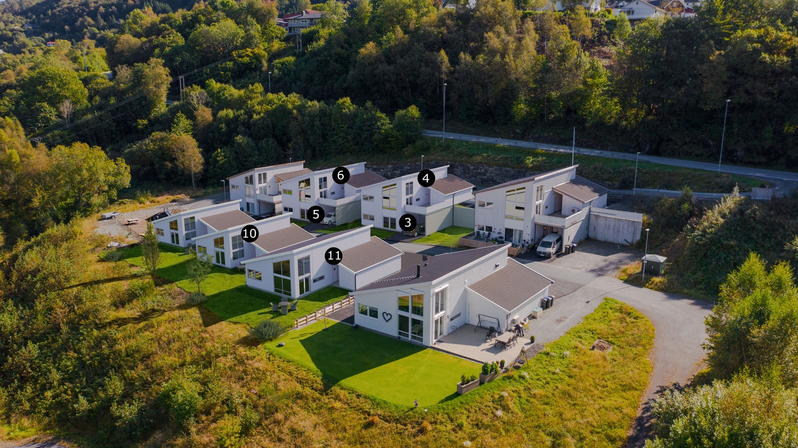 Illustrasjon av ledige boliger. Galleribilde