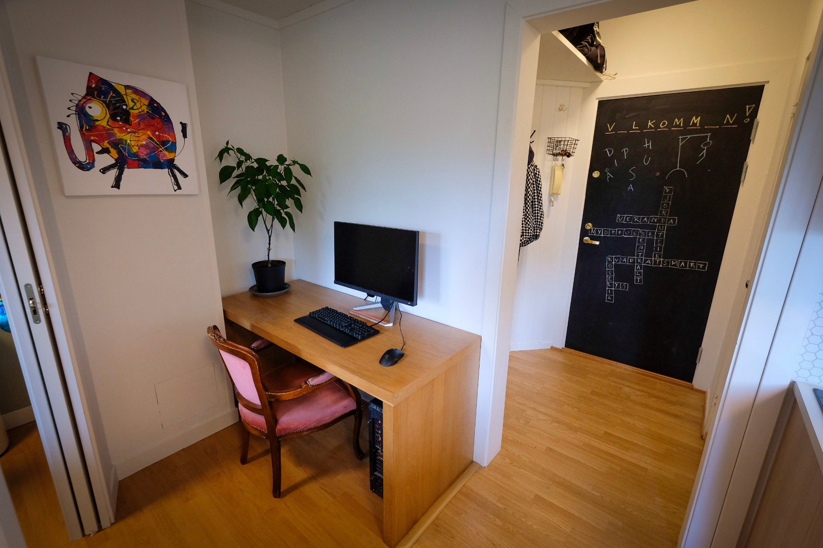 Her har du plass til hjemmekontor Galleribilde