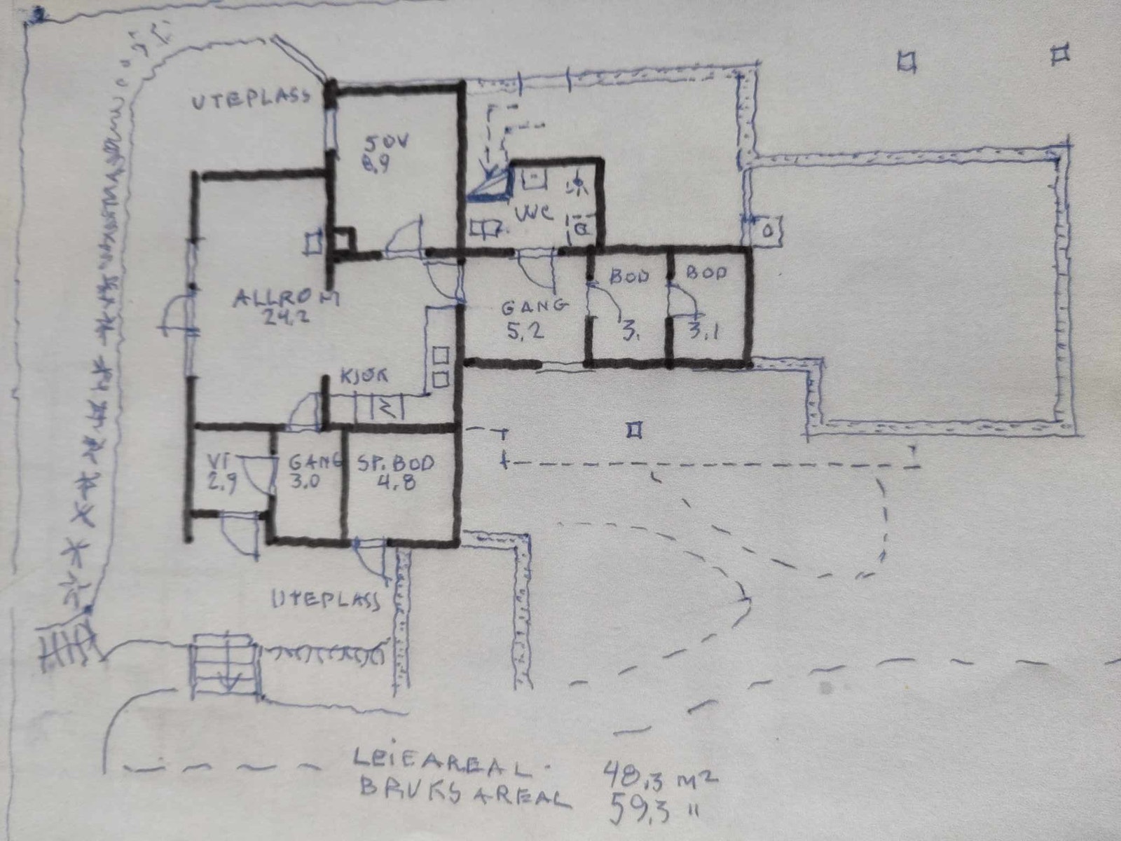 Plantegning Galleribilde