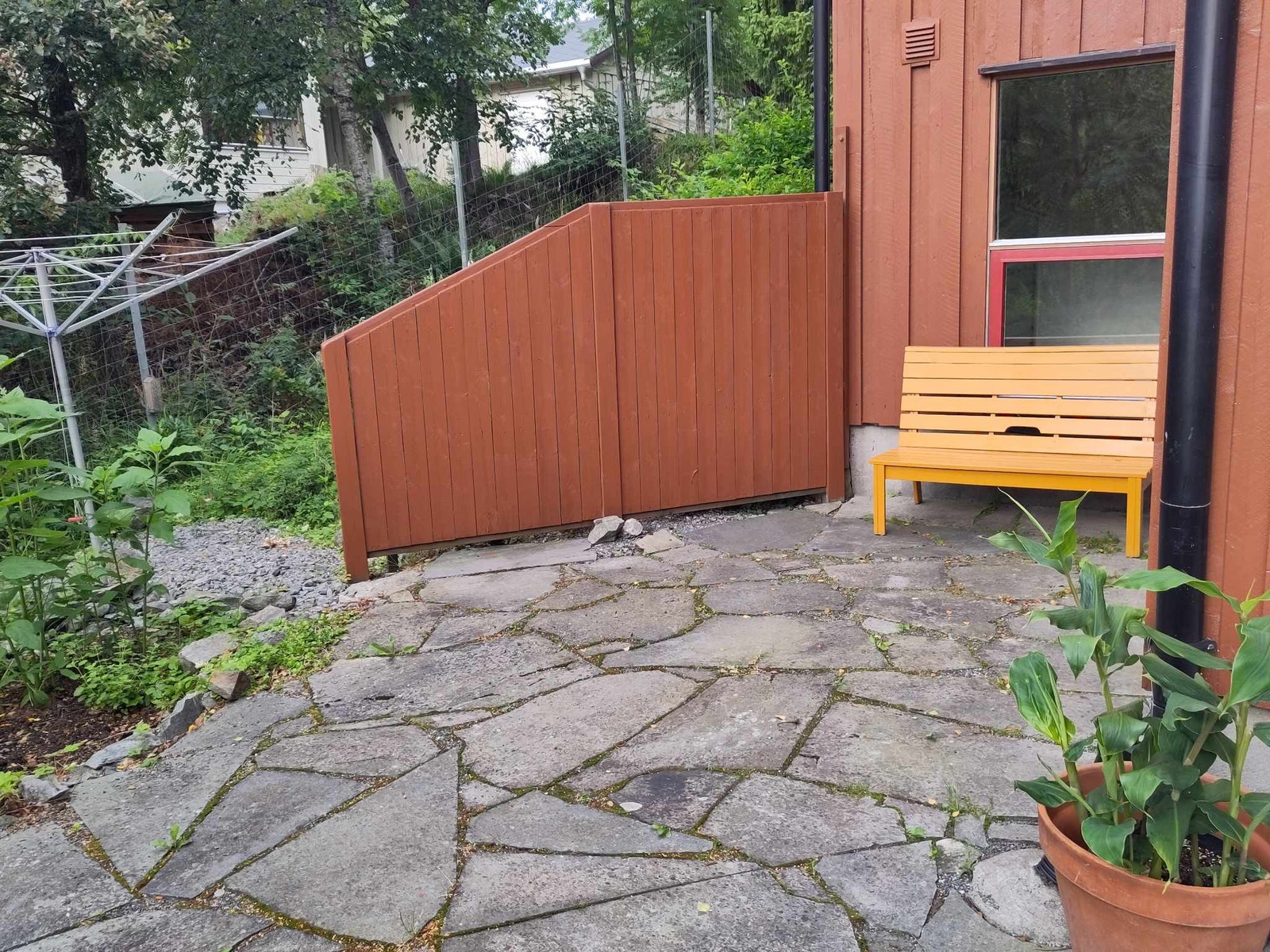 Leietakers uteplass med skjerming Galleribilde