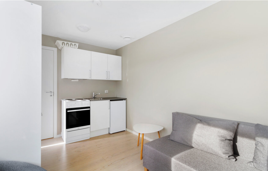 Kjøkken og stue/soverom. Galleribilde