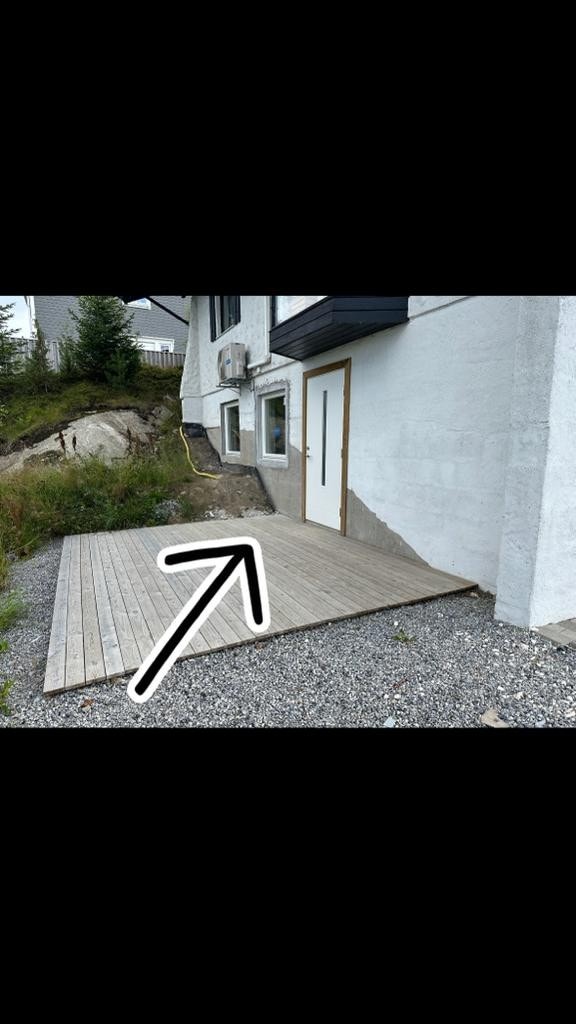 bakdør terrasse Galleribilde