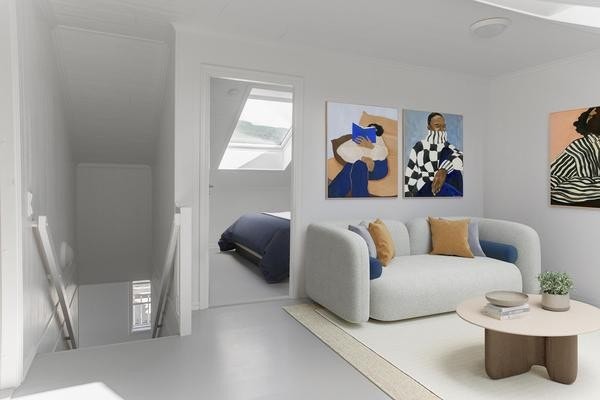 Loftstue mot soverom 3 Galleribilde